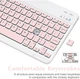Bluetooth-клавиатура для всех iPad, планшетов Android, смартфонов и ПК Белый - изображение 5