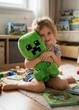 Мягкая детская игрушка Крипер Майнкрафт 40 см Minecraft зеленый (9157/40) - изображение 4