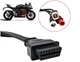 Переходник для мотоцикла универсальный YAMAHA (ямаха) 3/4/6 honda контактный на OBD2 16 контактов YZF /MT07 /Tracer /XSR /FZ09 /FZ10 /FJR1300 Черный - изображение 7