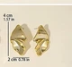 Жіночі сережки "Ромби" jewelry Золотисті - зображення 4