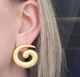Женские сережки "Спирали" jewelry Золотистые - изображение 3