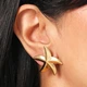 Женские сережки "Морские звездочки" jewelry Золотистые - изображение 2