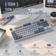 Игровая беспроводная механическая клавиатура Attack Shark K86 / Три режима подключения / Linear Blue Whale Switches / Grey - изображение 2