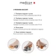 Масажер для ніг Medica+ FootMass 8.0, роликовий та повітряно-компресійний, з підігрівом - зображення 4