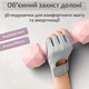 Комплект 2 в 1: Рукавички для фітнесу та напульсники для силових тренувань тренажерного залу турніка важкої атлетики воркауту без пальців нековзні з липучкою Сірі 66_3_M_5С - зображення 7