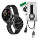 Смарт часы женские Uwatch Smart G35 с черным ремешком для спорта и фитнеса - изображение 3