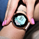 Смарт часы женские Uwatch Smart G35 с розовым ремешком для спорта и фитнеса - изображение 7