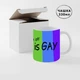 Керамическая чашка кружка с принтом Love is Love | LGBT | ЛГБТ | LGBTQ 330 мл (#01) Gay | Гей - изображение 2