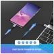 Дата кабель USB-C to USB-C 0.5m 3A 60W US261 black/gray Ugreen (50149) - зображення 3