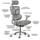 Офисное кресло Mealux S4 Air Fabric Grey (HF-S4 F/G) - изображение 9