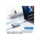 Концентратор Dynamode USB-C 3-in-1 1xHDMI + 1xUSB 3.0 + 1xUSB-C PD 87W 4K (Multiport USB-C 3-in-1 dark grey) - зображення 4
