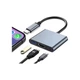 Концентратор Dynamode USB-C 3-in-1 1xHDMI + 1xUSB 3.0 + 1xUSB-C PD 87W 4K (Multiport USB-C 3-in-1 dark grey) - зображення 6