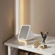 Дзеркало для макіяжу Lighted makeup mirror з LED підсвічуванням, складне, сенсорне керування, Type-C, з регулюванням яскравості - зображення 2