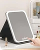 Дзеркало для макіяжу Lighted makeup mirror з LED підсвічуванням, складне, сенсорне керування, Type-C, з регулюванням яскравості - зображення 5