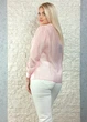 Блуза з драпірованим overlay-шаром рожева Top Win S-L 14-404 - изображение 7