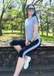 Летний легкий женский костюм с бриджами для полных женщин из турецкого хлопка 50-52, Серый - изображение 4