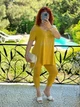 Женский костюм туника и лосины желтый 56-58 рз6240.3483 - изображение 2