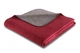 Плед Biederlack Doubleface - Duo Cotton Melange, Dunncelrot - Anthrazit Темно-червоний-Антрацит, Полуторний, 150x200 см - зображення 1