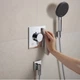 Смеситель для душа Hansgrohe Ecostat Comfort E термостатический, матовая бронза (33711140) - изображение 14