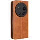 Чехол-книжка Deexe Retro Style для Xiaomi 17 Ultra - Brown - изображение 8