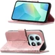 Чехол-книжка с рисунком UniCase Butterfly Pattern для Xiaomi Redmi Note 15 (4G/5G) / Poco M8 5G - Rose Gold - изображение 3