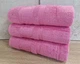 Набор турецких бамбуковых махровых полотенец Zeron 3 штуки 70х140 Bamboo Pink - изображение 2