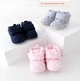 Мягкие пинетки "Toesies" для малышей с липучкой и нескользящей подошвой (длина стельки 12 см) (6-12 месяцев) серый (KS1054) - изображение 7