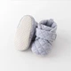Мягкие пинетки "Toesies" для малышей с липучкой и нескользящей подошвой (длина стельки 12 см) (6-12 месяцев) серый (KS1054) - изображение 2