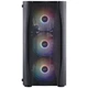 Корпус 1stPlayer X3-M-BK-4F1, Черный - 659902 - изображение 2