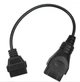 Переходник на RENAULT (Рено) OBD2 12/16 pin с 12 на 16 пин (614900718) Черный - изображение 5