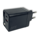 Зарядний пристрій GaN 80W з кабелем Type-C, USB + USB-C (A+C), швидка зарядка QC3.0, універсальний адаптер для смартфонів і ноутбуків Black - изображение 1