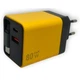 Зарядний пристрій GaN 80W з кабелем Type-C, USB + USB-C (A+C), швидка зарядка QC3.0, універсальний адаптер для смартфонів і ноутбуків Yellow - изображение 1