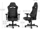 Кресло геймерское Noblechairs Hero ST искусственная кожа Черное (NBL-HRO-ST-BED) - изображение 6