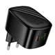 Адаптер сетевой HOCO folding charger CS101A |1USB/1Type-C, 20W/3A, PD/QC| - изображение 1