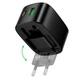 Адаптер сетевой HOCO folding charger CS101A |1USB/1Type-C, 20W/3A, PD/QC| - изображение 6