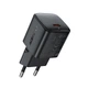 Адаптер мережний ACEFAST PD mini GaN USB-C fast charger A118 |1USB-C, 30W/3A| Black - зображення 1