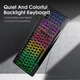 Клавиатура Onikuma wired gaming RGB keyboard 104 Keys G32 |ENG Layouts| Black - изображение 7