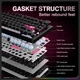 Клавіатура Onikuma Tri Mode Mechanical RGB gaming keyboard 81 Keys MT706 |2.4G/BT/Type-C, ENG Layouts| Black - зображення 5