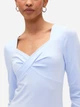 Лонгслив длинный женский GAP 205217196 XL Голубой (1159856774) - изображение 4