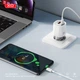 Мережевий зарядний пристрій XO CE21 PD30W/PPS33W 1USB-A+1USB-C Fast Charger with Type-C cable White (XO-CE21+C) - зображення 4