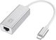 Adapter sieciowy LevelOne RJ-45 - USB Type-C Silver (USB-0402 V4) - obraz 1