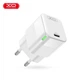 Мережевий зарядний пристрій XO CE06 PD 30W GaN lamp display fast Charger with TYPE-C cable White (XO-CE06+C) - зображення 2