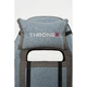 Геймерское кресло из ткани ThroneX linen 007 с массажной подушкой, подножкой, до 130 кг, голубое с серым - изображение 4