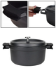 Каструля Kamille France 2.5 л 20 см х 9.5 см алюміній чорний (KM-4456) - зображення 4