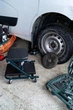 Лежак ремонтний складний автомобільний GUT MECHANIC 36" 2 В 1 150 КГ FCC00036 - зображення 10