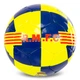 Мяч футбольный №5 ламинированный сшит вручную BALLONSTAR REAL MADRID CRYSTAL FB-7960 Жёлтый-синий - изображение 1