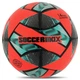 М'яч футбольний №5 PU ламінований гібридна зшивка HYBRID SOCCERMAX FB-4126 (PU, червоний-сірий) - зображення 1