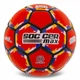 Мяч футбольный №5 PU Гриппи сшит вручную SOCCERMAX FB-6525 Красный - изображение 1