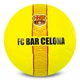 Мяч футбольный №5 PU ламинированный гибридная сшивка HYBRID BALLONSTAR BARCELONA FB-7955 Желтый - изображение 1