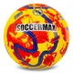 М’яч футбольний №5 PU Гріппі зшитий вручну SOCCERMAX REAL MADRID FB-0047-812 Жовтий‑червоний - зображення 1